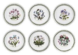 Portmeirion Botanic Garden 5 inch-13 εκ πιάτο ψωμιού σέτ 6