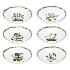 Portmeirion Botanic Garden 8 inch-20 εκ πιάτα σούπας σέτ 6 