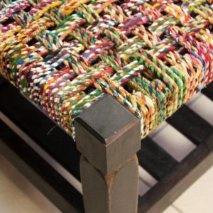 Ξύλινο πάγκακι με Σάρι 88.50 εκ.