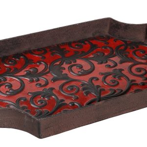 ΔΙΣΚΟΣ ΔΙΑΚΟΣΜΗΤΙΚΟΣ ΜΕΤΑΛΛΙΚΟΣ ΜΑΥΡΟΣ/ΚΟΚΚΙΝΑ ΣΧΕΔΙΑ 54Χ31Χ10