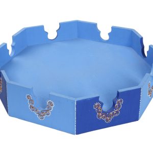 ΔΙΣΚΟΣ ΜΑΡΟΚΙΝΟΣ ΔΙΑΚΟΣΜΗΤΙΚΟΣ ΞΥΛΙΝΟΣ ΓΑΛΑΖΙΟΣ ΜΕ ΧΡΥΣΟ ΣΧΕΔΙΟ ΧΕΝΑΣ 38Χ35Χ8