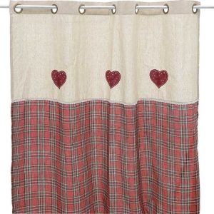 Inart Κουρτίνα με Τρουκς 150x260 2-40-916-0001 Χριστουγεννιάτικη