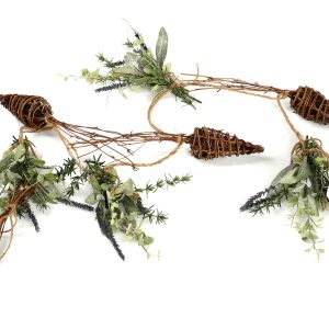 ΔΙΑΚΟΣΜΗΤΙΚΗ ΓΙΡΛΑΝΤΑ ΜΕ ΛΕΒΑΝΤΕΣ ΚΑΙ ΞΥΛΙΝΑ ΣΤΟΙΧΕΙΑ 1.60cm