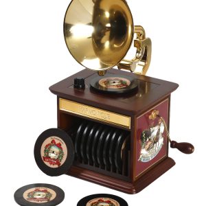 ΓΡΑΜΜΟΦΩΝΟ ΜΑΓΝΗΤΙΚΟ ΜΕ ΔΙΣΚΟΥΣ ΜΕ ΧΡΙΣΤΟΥΓΕΝΝΙΑΤΙΚΑ ΤΡΑΓΟΥΔΙΑ 18x17x30cm