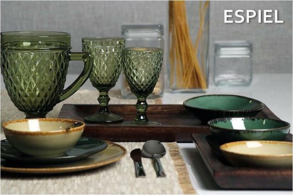 Espiel Ποτήρι Κρασιού Tristar 200ml Γυάλινο Πράσινο. TIR101K6 - Image 2