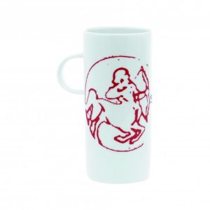 Κούπα πορσελάνης λευκή με ζώδιο ΤΟΞΟΤΗΣ S&P. BAM07261