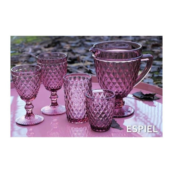 Espiel Ποτήρι Νερού Μωβ Γυάλινο 280ml. TIR106K6 - Image 2