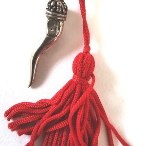 Γούρι κέρατο ασημένιο. oikd118