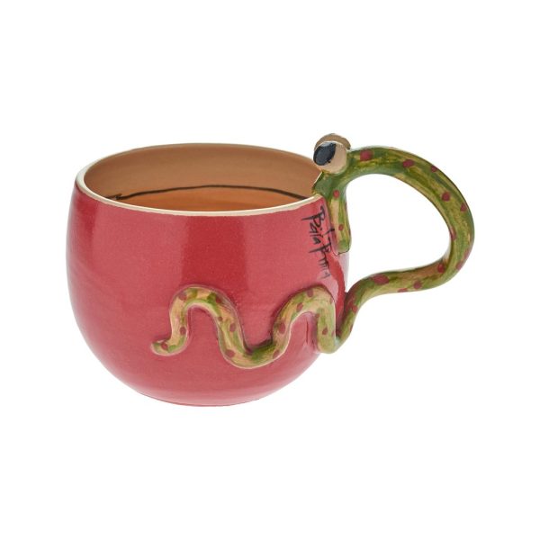 Χειροποίητη κεραμική κούπα Βάγια Ρέππα - Snake, χωριτικότητας 320ml.