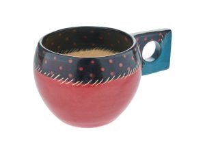 Χειροποίητη κεραμική κούπα Βάγια Ρέππα - Square Handle, χωριτικότητας 320ml.