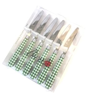 Σετ 6τεμ Μαχαίρακια γλυκού-φρούτου. ανοξειδωτα (ινοχ). oikos57