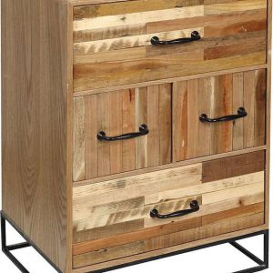 ESPIEL Συρταριέρα Ξύλινη  49x35x70εκ. FOP212