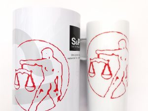 Κούπα πορσελάνης λευκή με ζώδιο ΖΥΓΟΣ S&P. BAM07259