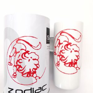 Κούπα πορσελάνης λευκή με ζώδιο ΛΙΟΝΤΑΡΙ S&P. BAM07257