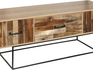 ESPIEL  Έπιπλο Τηλεόρασης Ξύλινο. 120x35x45cm. FOP213