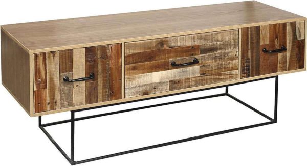 ESPIEL  Έπιπλο Τηλεόρασης Ξύλινο. 120x35x45cm. FOP213