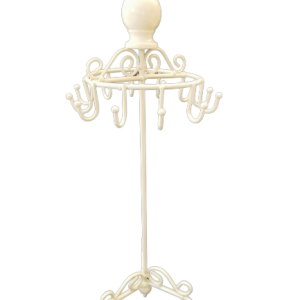 Μπιζουτιέρα Κοσμημάτων - μέταλλο - Λευκό.40x16cm. oikos191