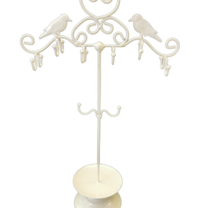 Μπιζουτιέρα Κοσμημάτων - μέταλλο - Λευκό.43x28cm. oikos192