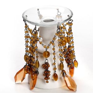 Διακοσμητικά κηροπηγίων με χάντρες. oikos356