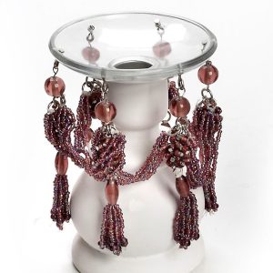 Διακοσμητικά κηροπηγίων με χάντρες. oikos358