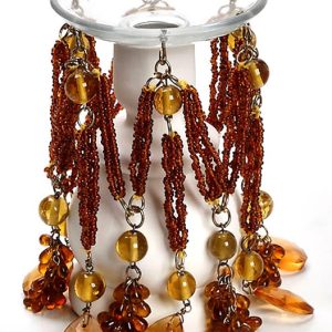 Διακοσμητικά κηροπηγίων με χάντρες. oikos355