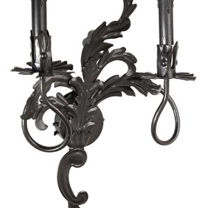 Φωτιστικό Απλίκα διπλή μεταλλική - μαύρη.51x34cm. oikos251