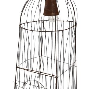 Φωτιστικό οροφής Κλουβί -μέταλλο. 90x34x34cm. oikos254