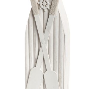 Κλειδοθήκη ξύλινη με κουπιά καλοκαιρινή 51x17x8