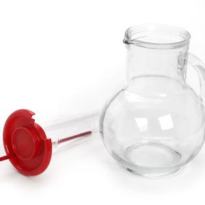 Κανάτα πάγου γυάλινη. 22x18cm. oikos257