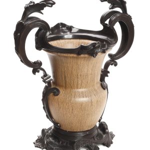 Κάσπω αμφορέας μπρούτζινος πατίνα μαύρο/καφέ.. 55x45cm. 11.700gr. oikos504