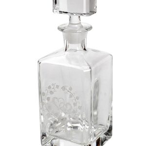 Καράφα Κρυστάλλινη ταγιέ καρδιά. 25x99,5x9,5cm. oikos278