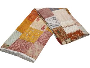 Κουβερλί-Ριχτάρι Μεταξωτό PATCHWORK. 210x170cm. oikos134