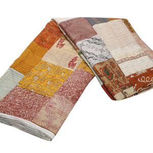 Κουβερλί-Ριχτάρι Μεταξωτό PATCHWORK. 210x170cm. oikos134