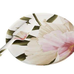 Τουρτιέρα Πορσελάνης με Σπάτουλα. 34cm. oikos502