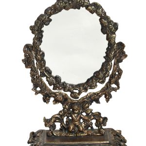 Καθρέπτης Παλαιωμένος μπρούτζος- μέταλλο. 35x21x8cm. 2kg. oikos603