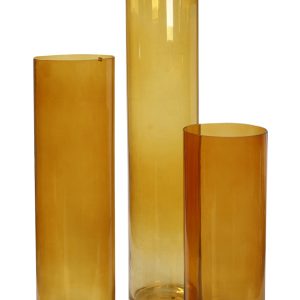 Γυάλινα Βάζα Δαπέδου - μελί σετ των/3. (Πωλουνται και ξεχωριστα) oikos202