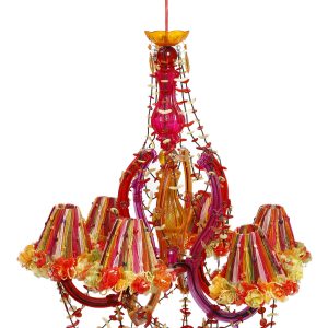 Φωτιστικό Οροφής - συνθετικό/μέταλλο/γυάλινο. 62x65xcm. 3.800gr. oikos209