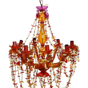 Φωτιστικό Οροφής  - συνθετικό/μέταλλο/γυάλινο. 56x56xcm. 3.300gr. oikos207