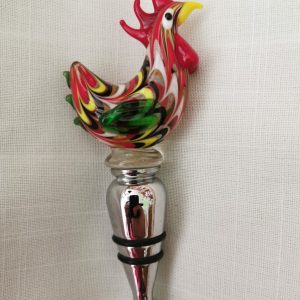 Πώμα μπουκαλιού κόκορας -γυαλί/inox. oikos416