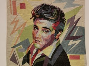 Mαξιλαροθήκη στόφα  με ELVIS.  45x45cm. oikos431