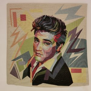 Mαξιλαροθήκη στόφα  με ELVIS.  45x45cm. oikos431