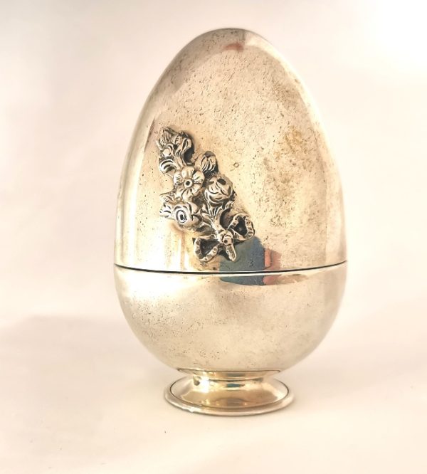 Χειροποίητο Αυγοθήκη - ασήμι. 11x7cm. oikos415