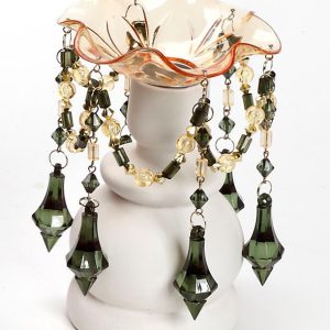 Διακοσμητικά κηροπηγίων με χάντρες. oikos398