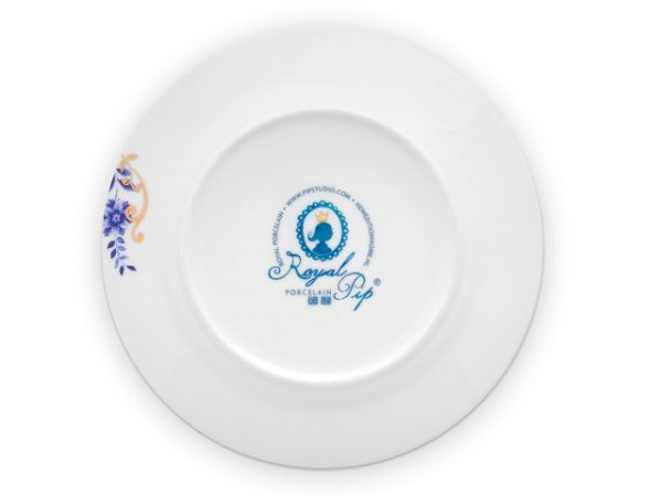 PIP STUDIO ΠΟΡΣΕΛΑΝΙΝΟ ΠΙΑΤΟ ΦΑΓΗΤΟΥ ΑΣΠΡΟ/ΜΠΛΕ ROYAL STRIPES 21cm  - Image 3