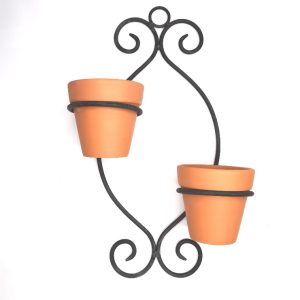 Ζαρντινιέρα τοίχου μεταλλική. 33x23cm. oikos702