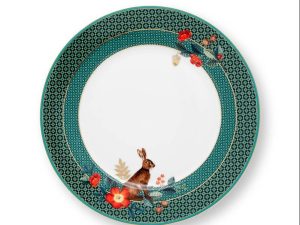 Pip Studio Πιάτο Φρούτου Πορσελάνης Winter Wonderland Rabbit Green 21cm