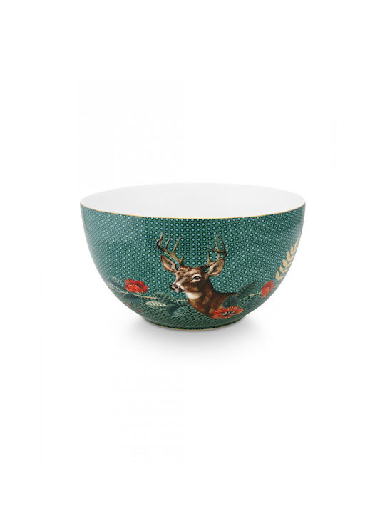 PIP STUDIO ΠΟΡΣΕΛΑΝΙΝΟ ΜΠΩΛ WINDER WONDERLAND ΠΡΑΣΙΝΟ/ΕΛΑΦΙ 18cm