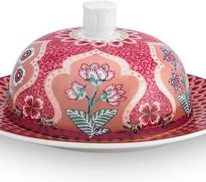 PiP Studio Flower Festival Βουτυριέρα από Πορσελάνη Ροζ