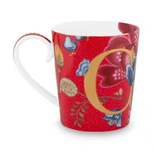 Κούπα Pip Studio “C” – Blushing Birds Red, 350 ml