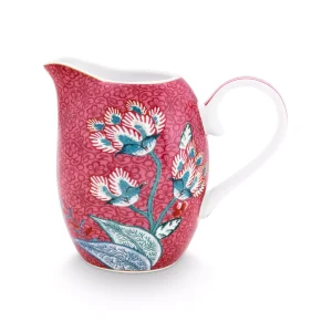 Μικρή Πορσελάνινη Κανάτα Pip Studio “Flower Festival Dark Pink” – 250 ml